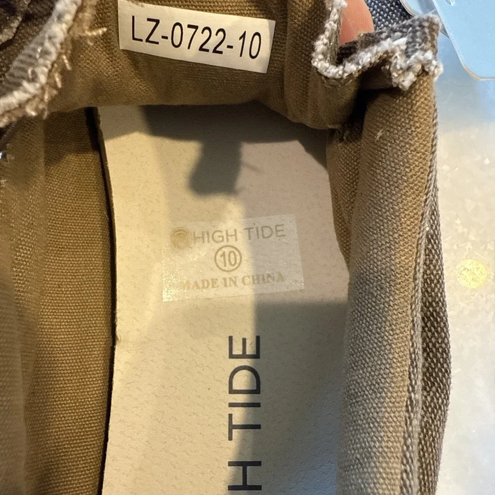 High Tide Cruisers‎ Men's Brown Slip On Shoes Size 10 New With Tags